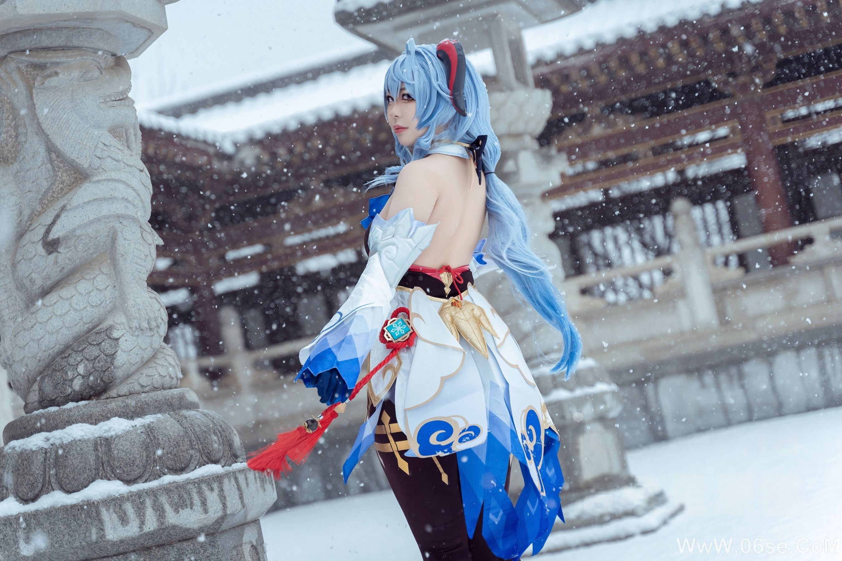 图片[19]-虎森森 – 原神 甘雨 雪景 [42P]-六色网