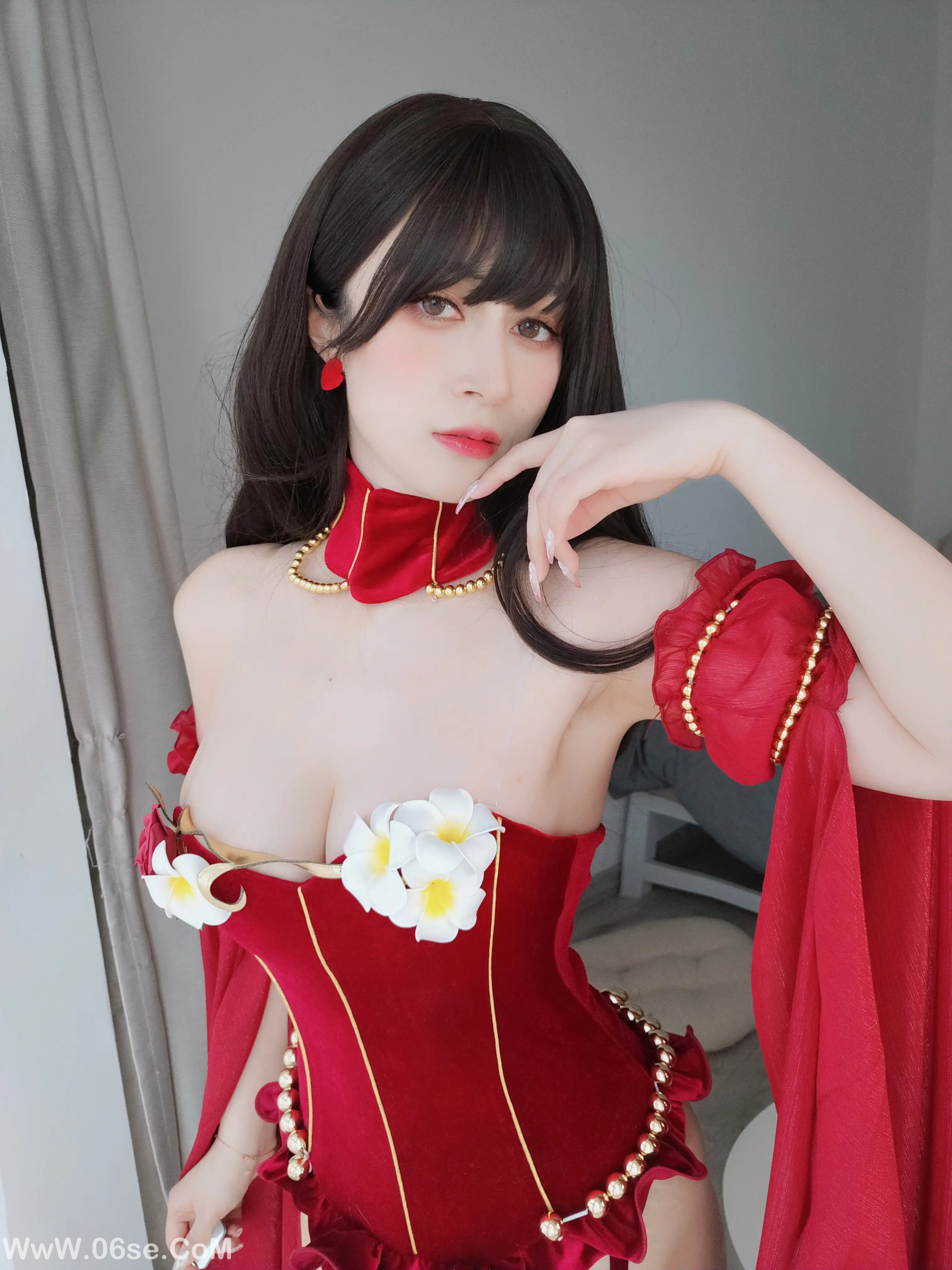 图片[48]-白银81 – 赤いドレス-六色网