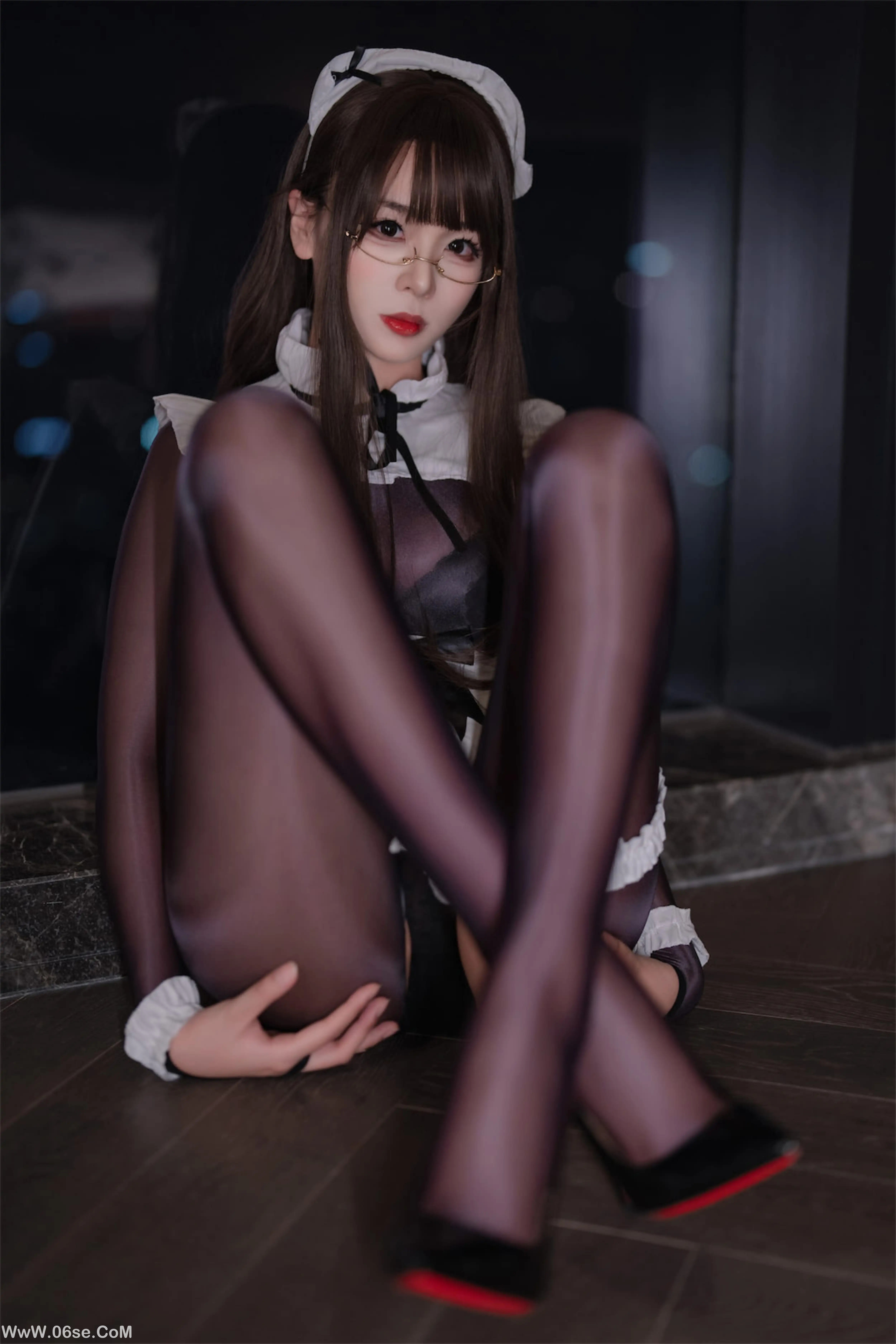 图片[45]-轩萧学姐 – 连体丝女仆-六色网
