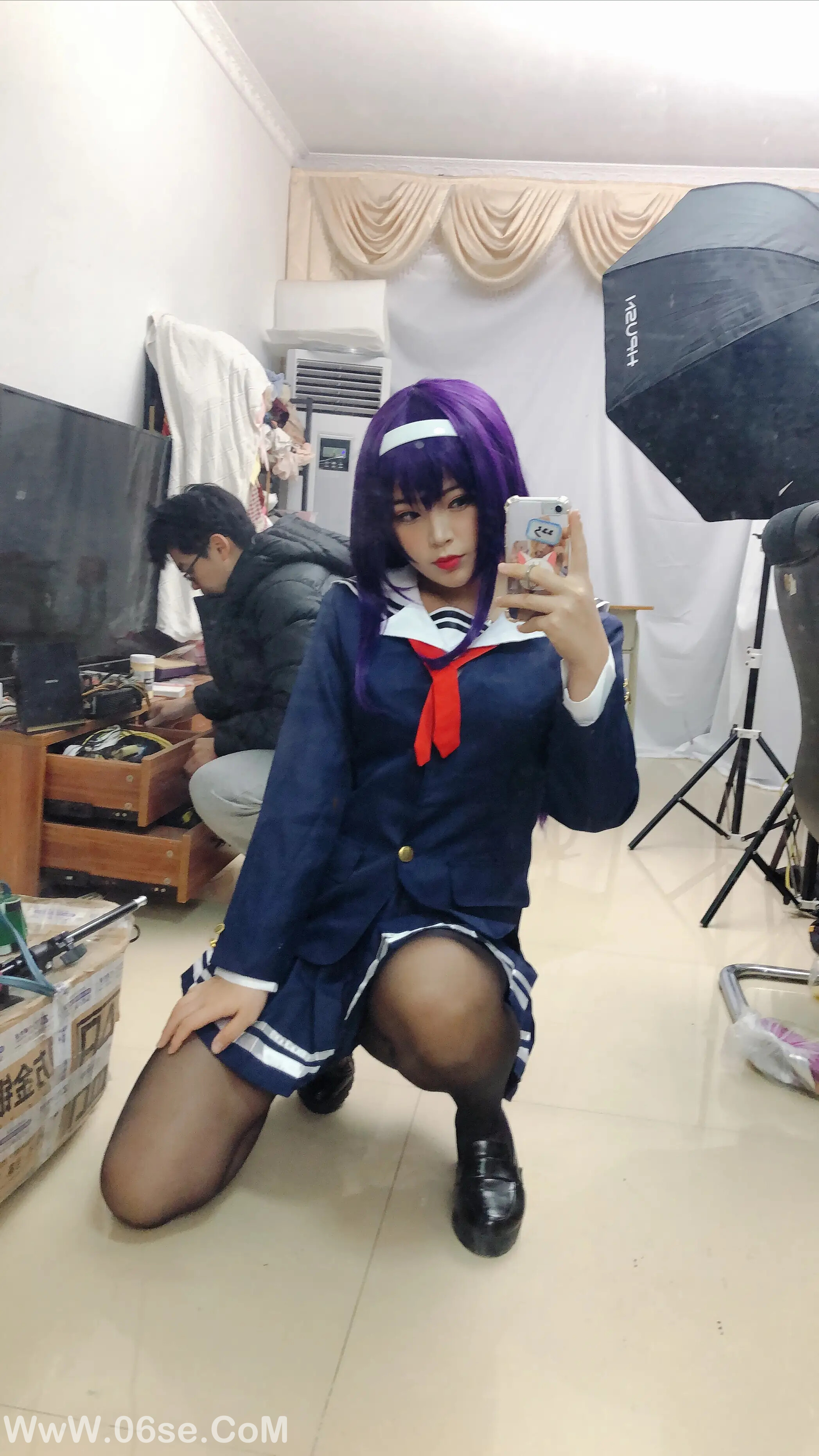 图片[3]-白烨 学姐校服自拍-六色网