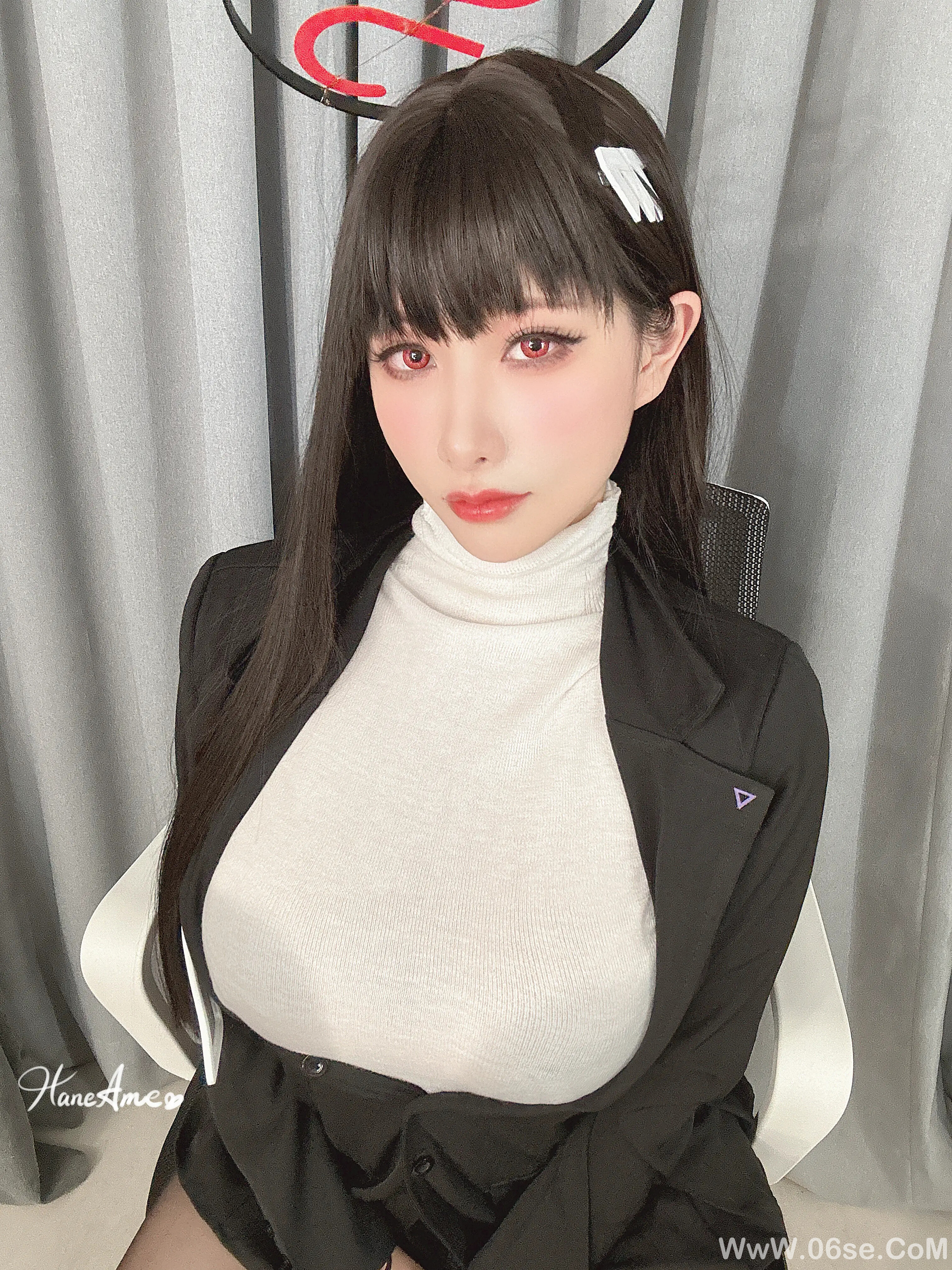 图片[116]-雨波_haneame_蔚蓝档案_–_调月莉央狼师写真书-六色网