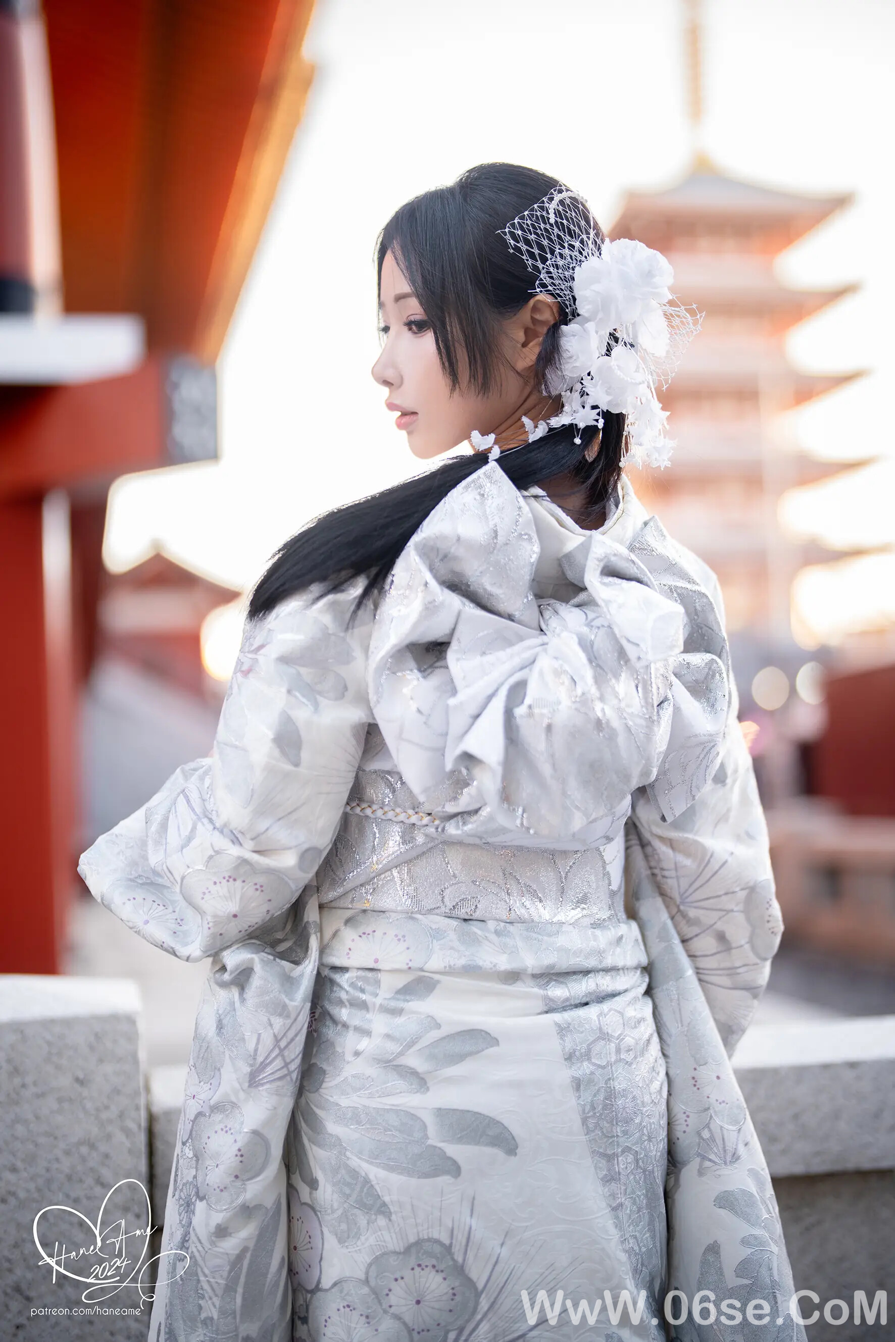 图片[6]-雨波-Original 2024 New year Silver Kimono-六色网