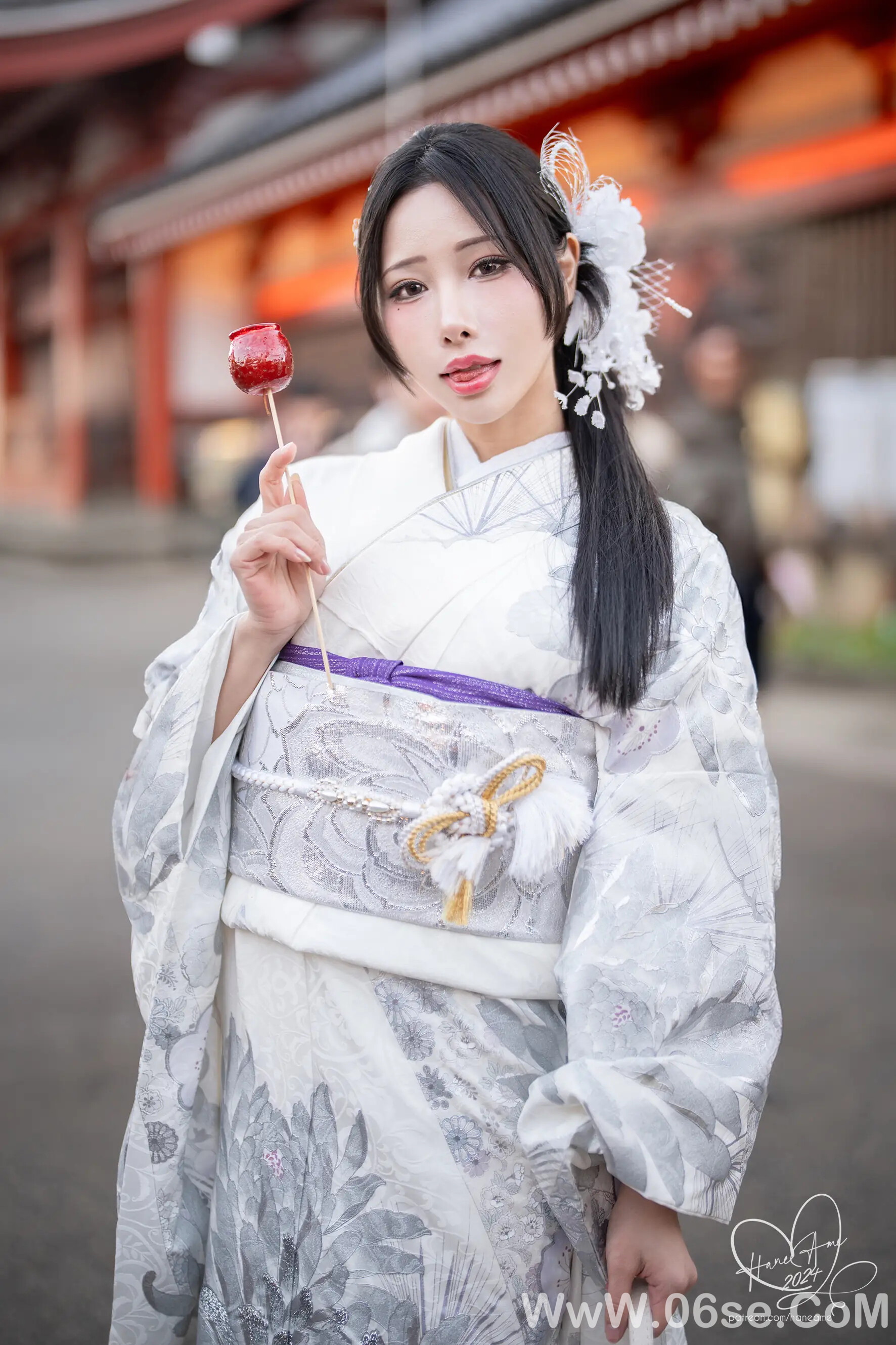 图片[8]-雨波-Original 2024 New year Silver Kimono-六色网