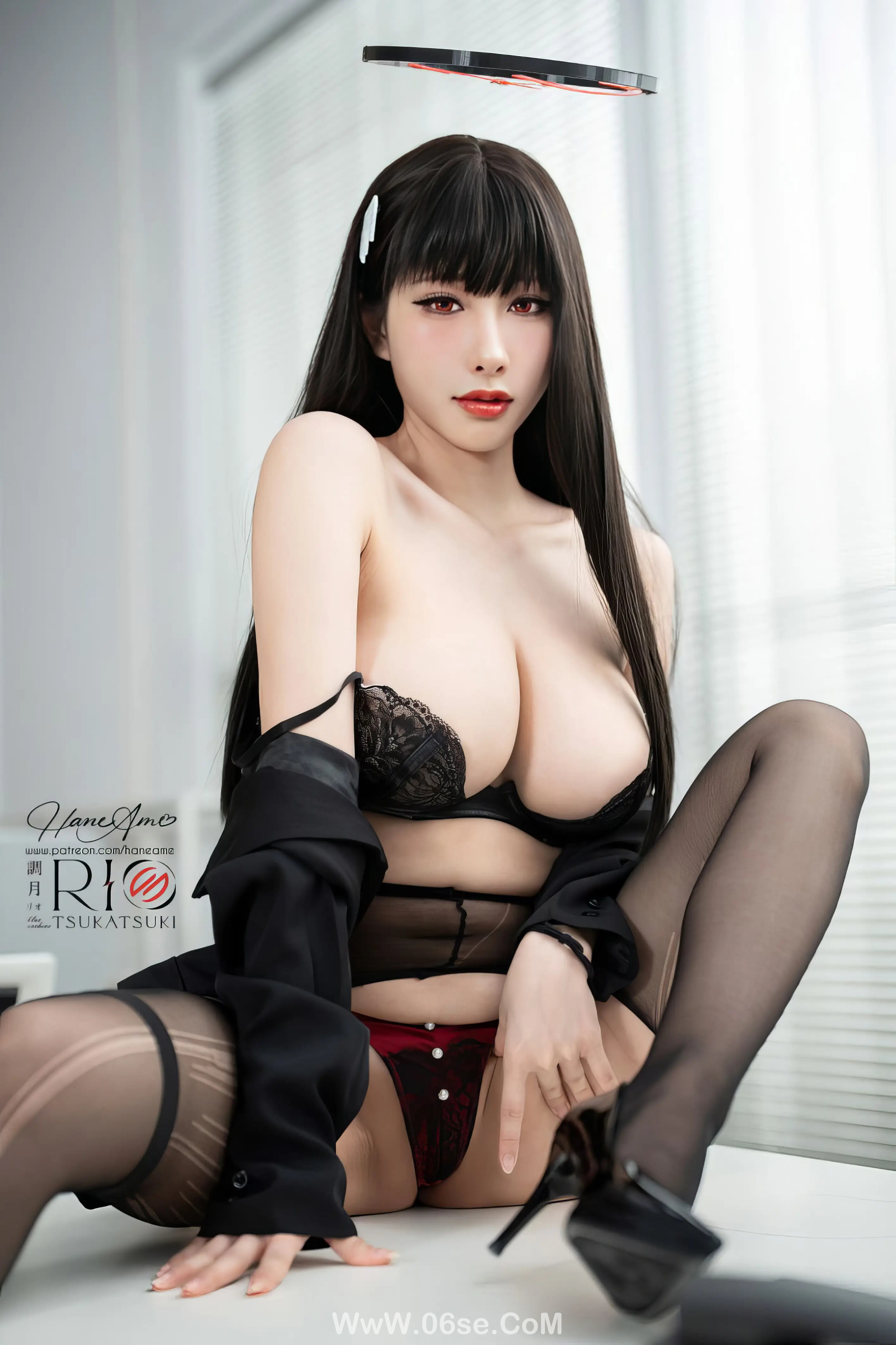 图片[42]-雨波_haneame_蔚蓝档案_–_调月莉央狼师写真书-六色网