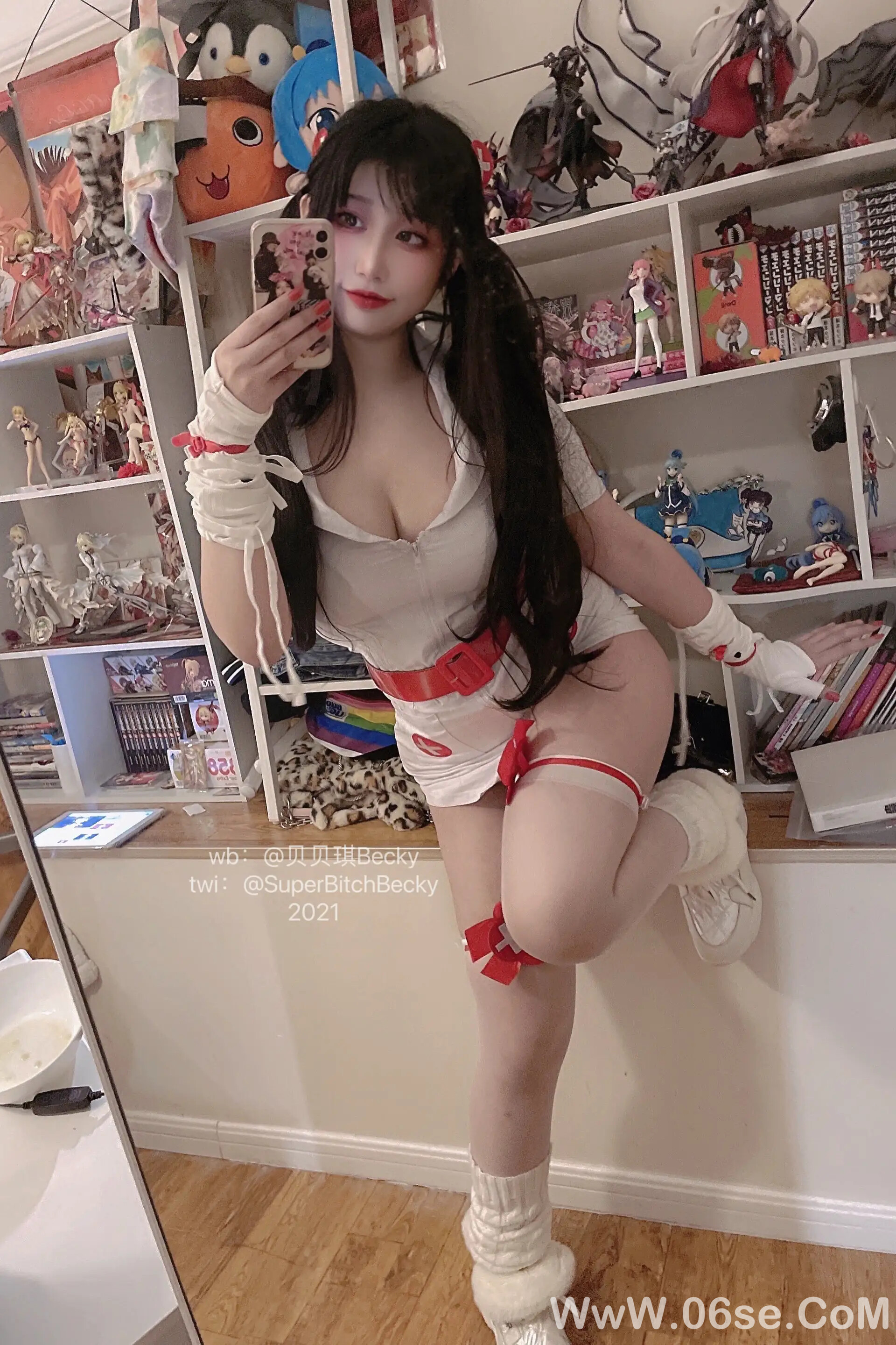 图片[56]-贝贝琪Becky – 对镜黑发辣妹-六色网