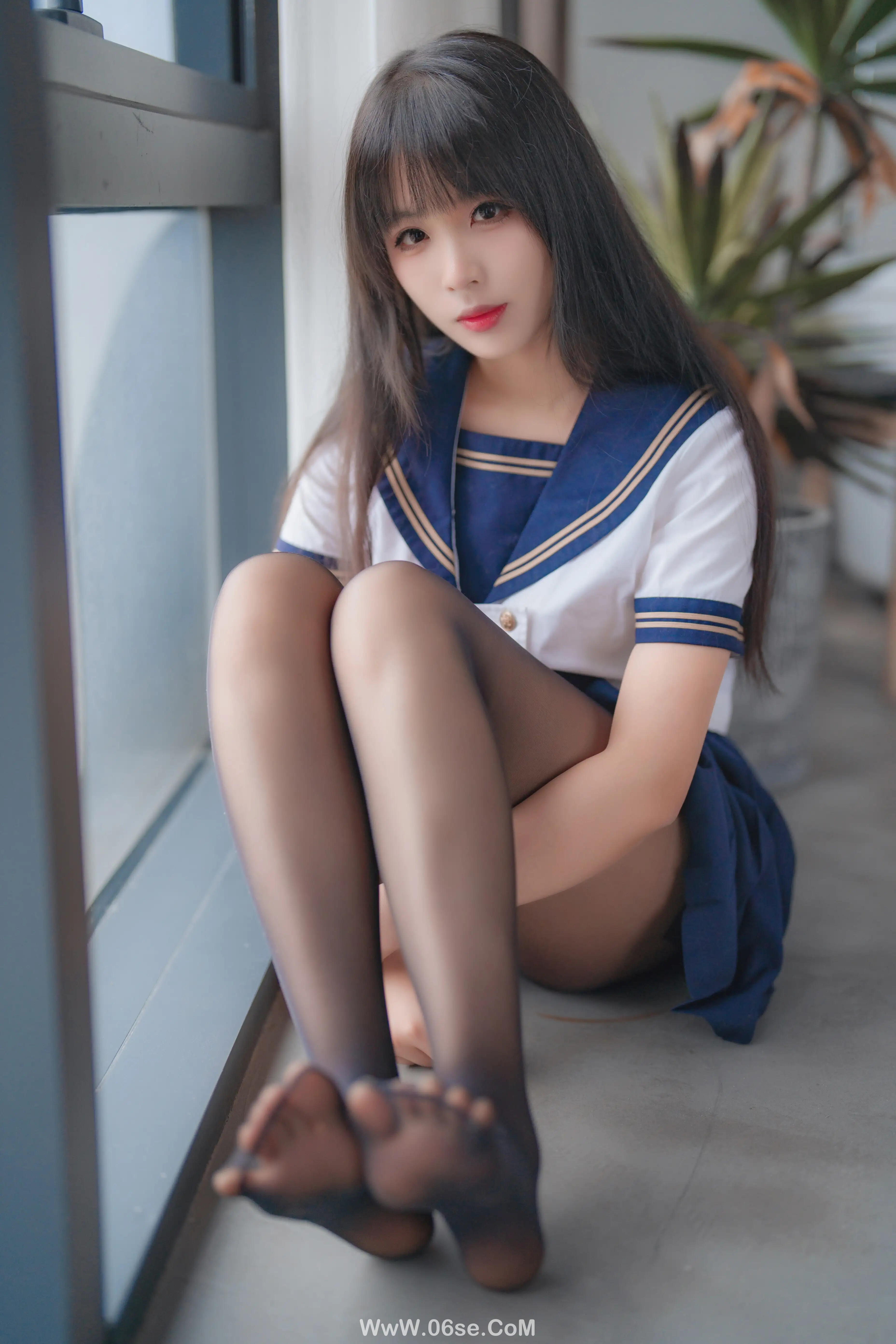 图片[3]-轩萧学姐 – 5月舰长 黑丝jk-六色网