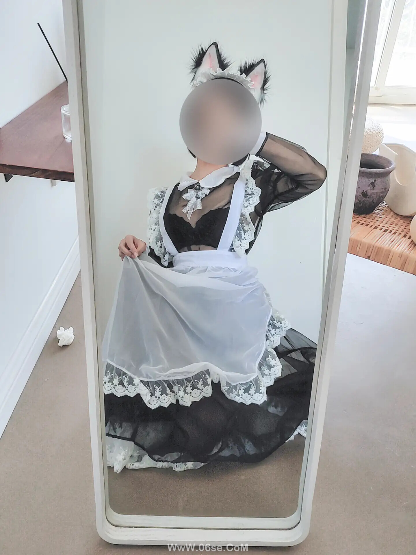图片[2]-蠢沫沫 – 透明女仆 自拍-六色网