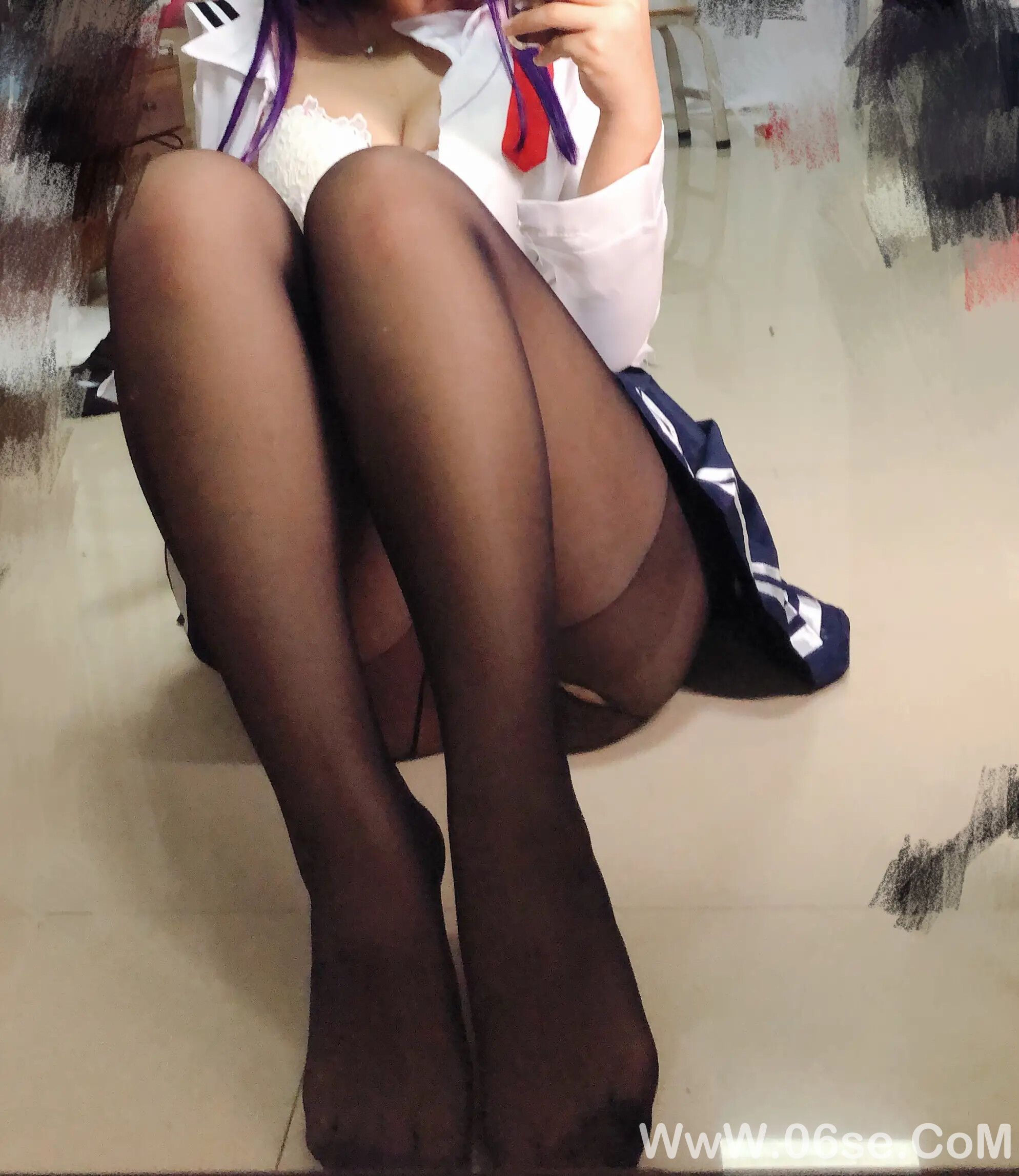 图片[22]-白烨 学姐校服自拍-六色网